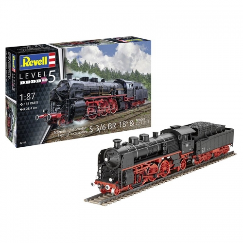 REVELL EXPRESS LOCOMOTIVE S3/6 BR18(5) WITH TENDER 22T