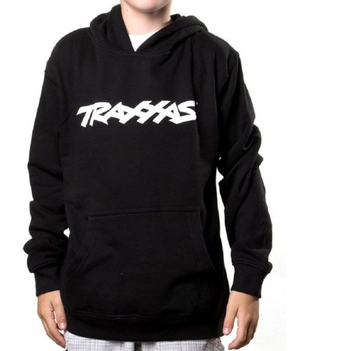 TRAXXAS LOGO HOODIE BLACK YOUTH LARGE