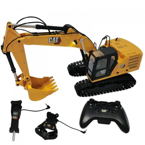 CAT RC 320 EXCAVATOR WITH GRAPPLE & HAMMER 1:16