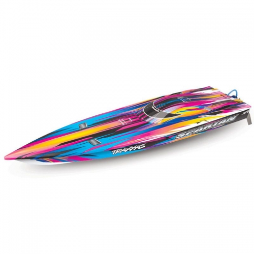 TRAXXAS SPARTAN BRUSHLESS 36" BOAT TQI - PINK