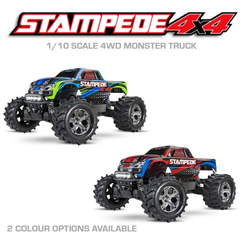 TRAXXAS STAMPEDE 4X4 WITH LED LIGHTS - BLUE