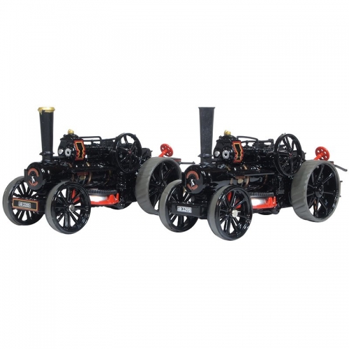 OXFORD FOWLER BB1 PLOUGHING ENGINE X2 MASTER & MISTRESS 1:76