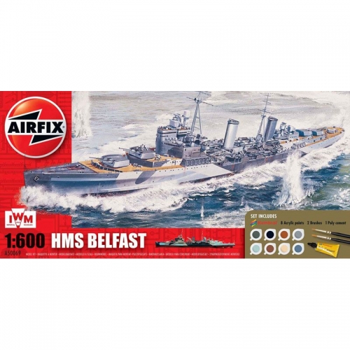 AIRFIX HMS BELFAST GIFT SET 1:72