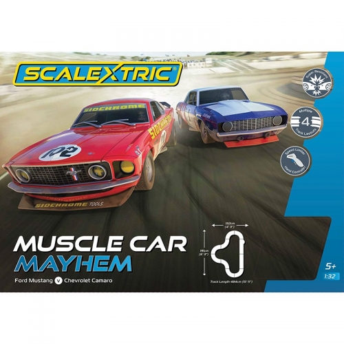 SCALEXTRIC MUSCLE CAR MAYHEM