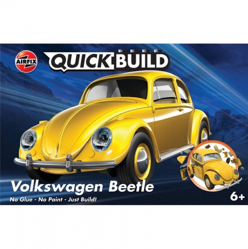 AIRFIX QUICKBUILD VW BEETLE - YELLOW