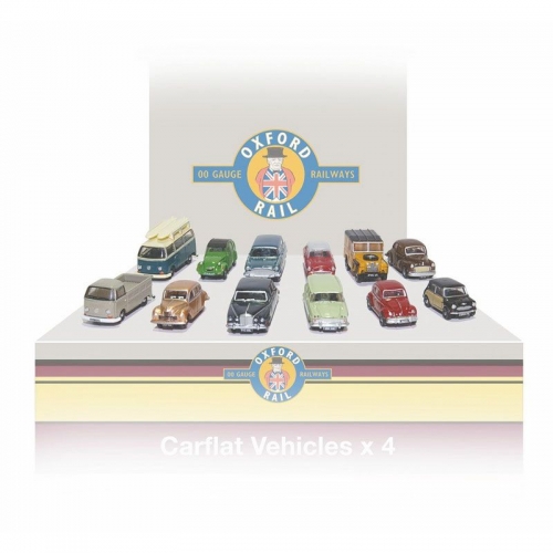 OXFORD CARFLAT PACK 1960S CARS - SET OF 4