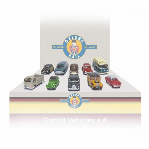 OXFORD CARFLAT PACK 1970S CARS - SET OF 4