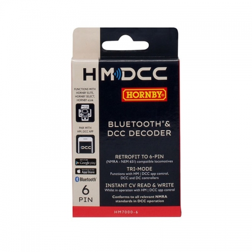 HORNBY HM7000-6: BLUETOOTH & DCC DECODER (6-PIN)