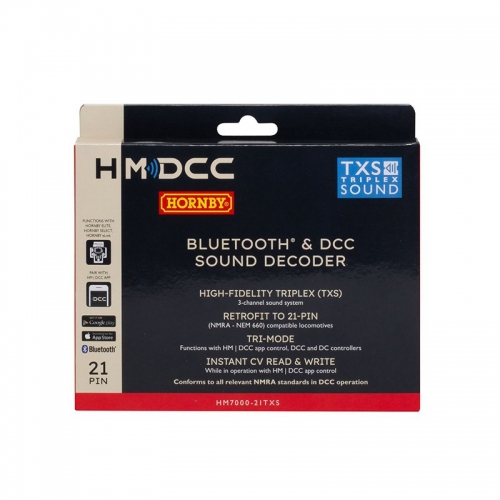 HORNBY HM7000-21TXS: BLUETOOTH & DCC SOUND DECODER (21-PIN)