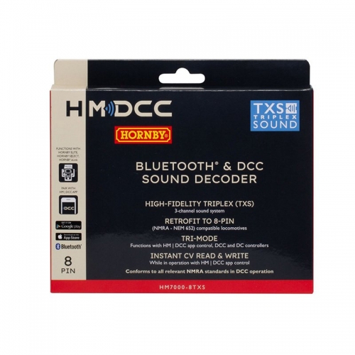 HORNBY HM7000-8TXS: BLUETOOTH & DCC SOUND DECODER (8-PIN)